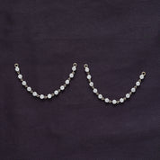 Lab Created Moissanite Dangle Drop Hoop Earrings