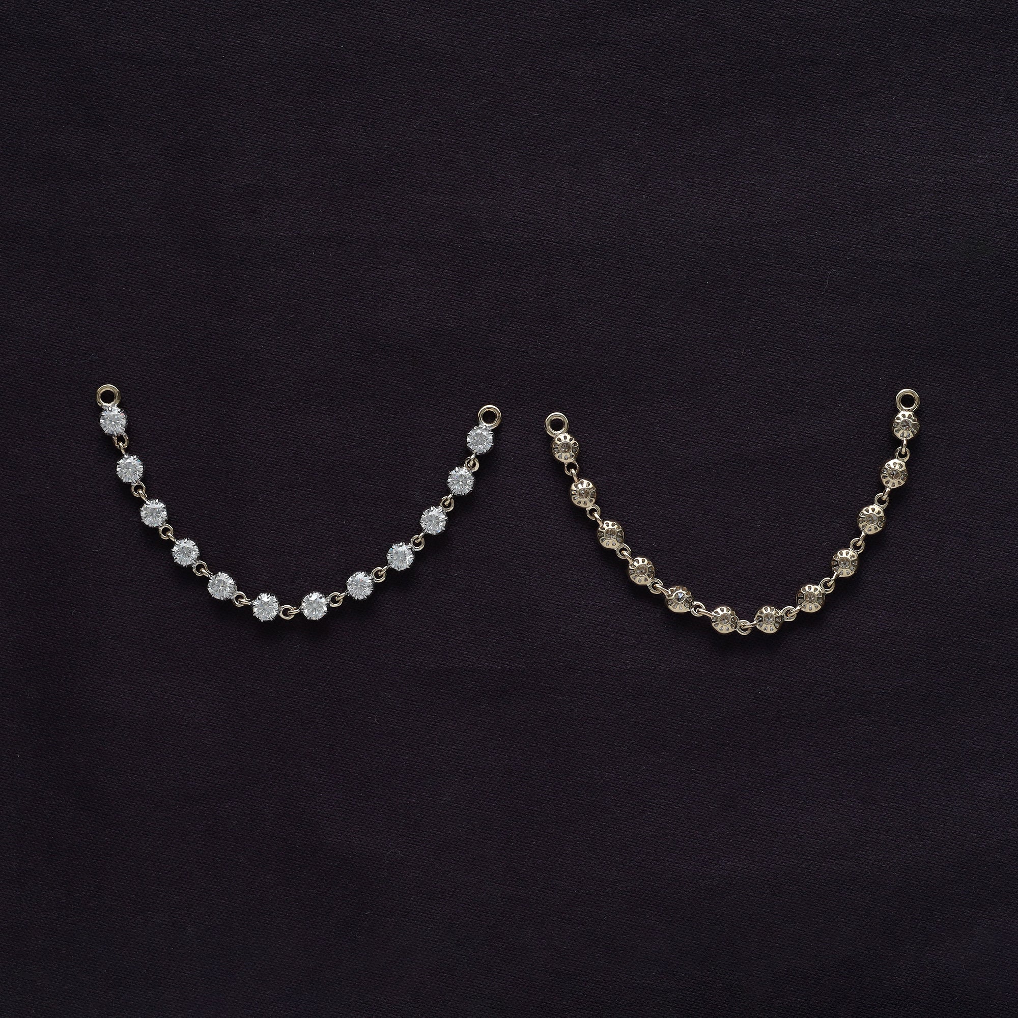 Lab Created Moissanite Dangle Drop Hoop Earrings