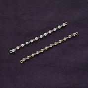 Lab Created Moissanite Dangle Drop Hoop Earrings