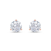 4 Cttw Martini Stud Earrings 8.5MM Lab Created Moissanite