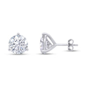 4 Cttw Martini Stud Earrings 8.5MM Lab Created Moissanite