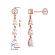 Glamorous Degradé Dangling Earrings