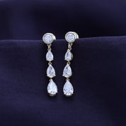 Lab Created Moissanite Glamorous Degrade Dangling Earrings