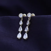 Lab Created Moissanite Glamorous Degrade Dangling Earrings