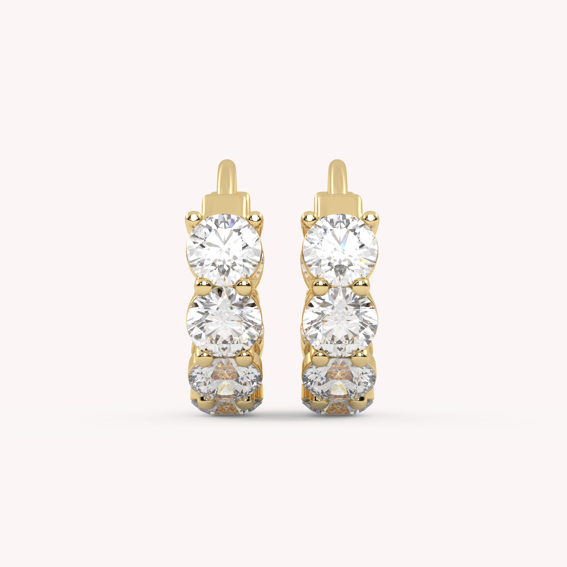 IGI Certified Lab Grown Diamond Insideout Hoop Earrings