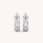 IGI Certified Lab Grown Diamond Insideout Hoop Earrings