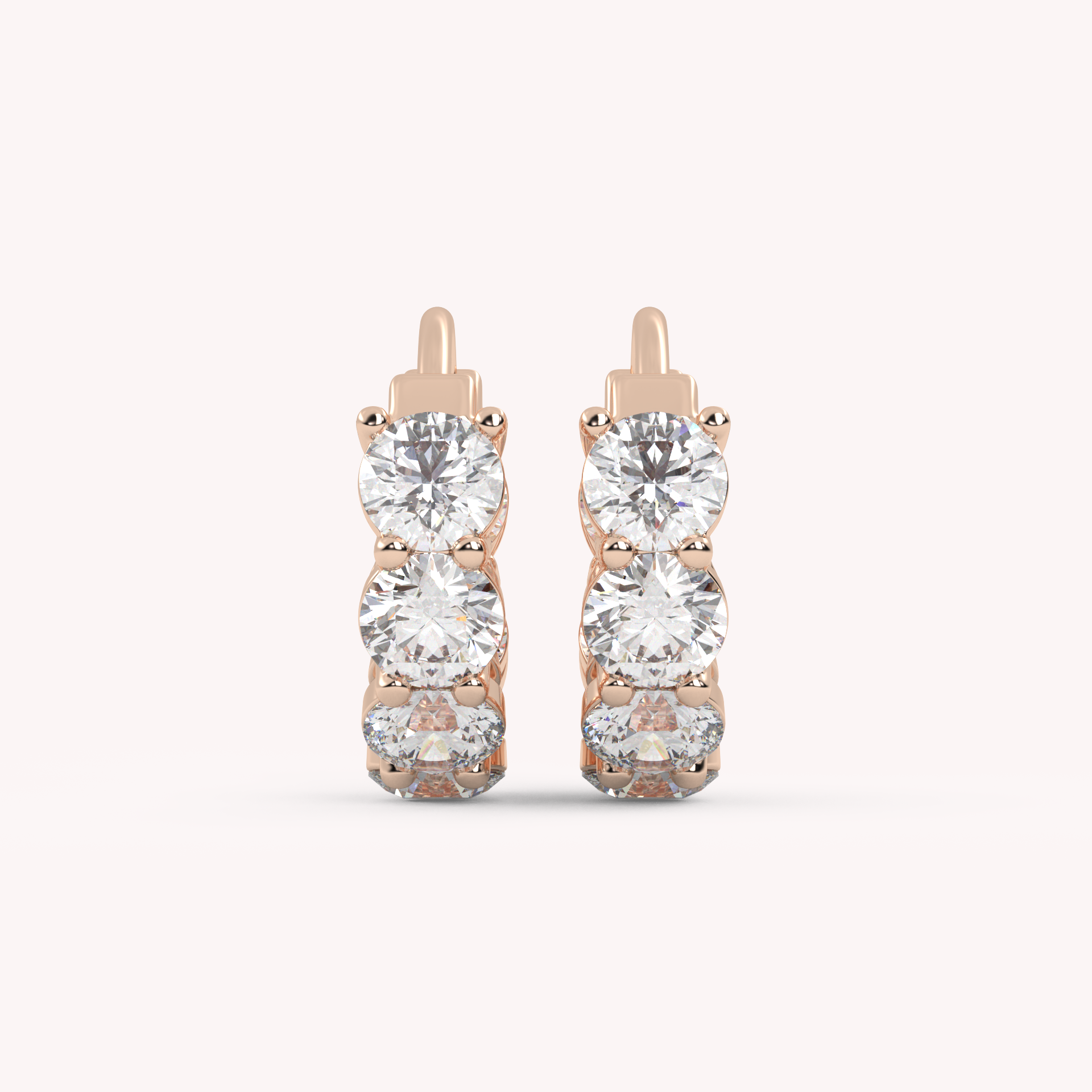 IGI Certified Lab Grown Diamond Insideout Hoop Earrings