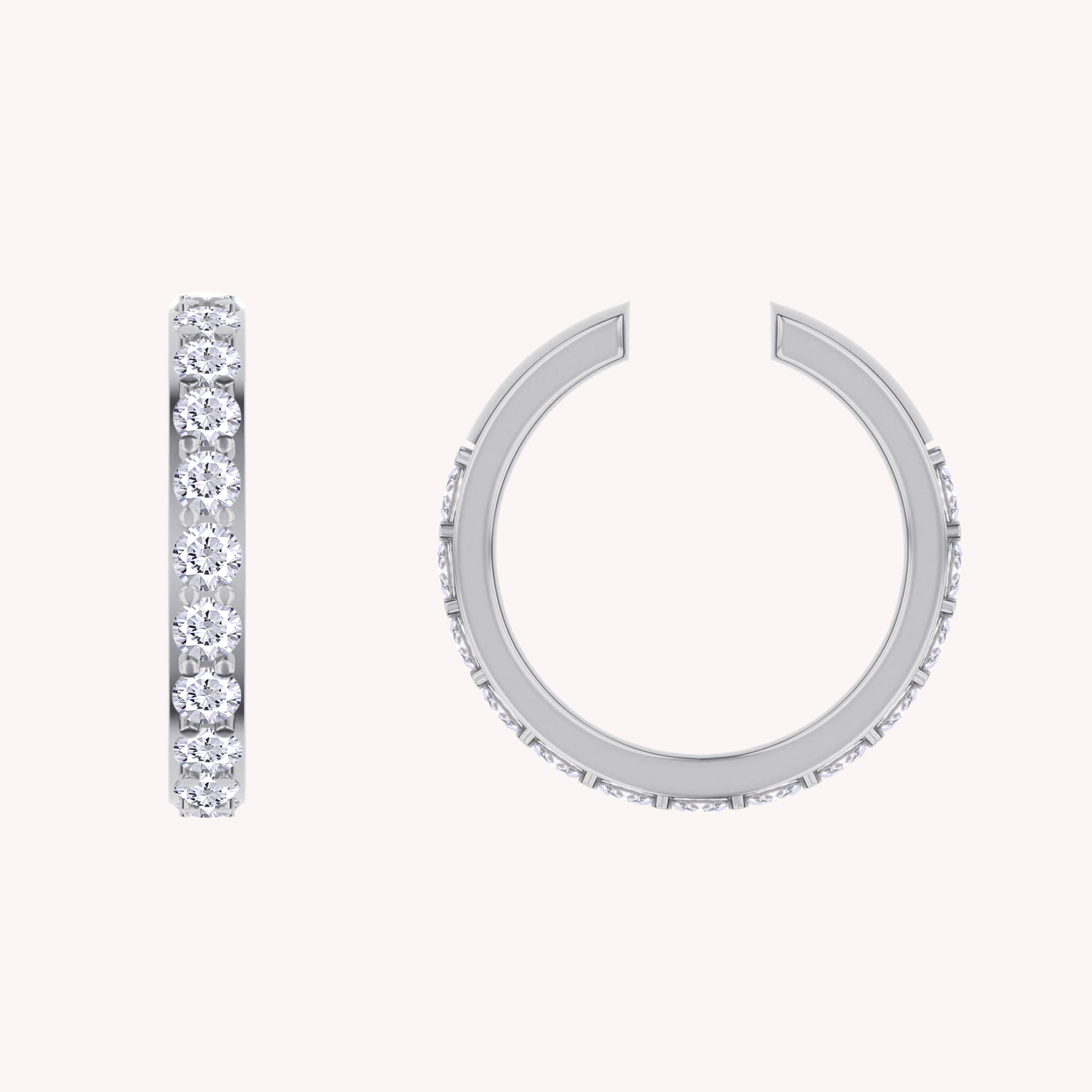 Lab Grown Diamond Single Cuff Earring