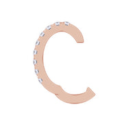 Lab Grown Diamond Single Piece Cuff Earrings