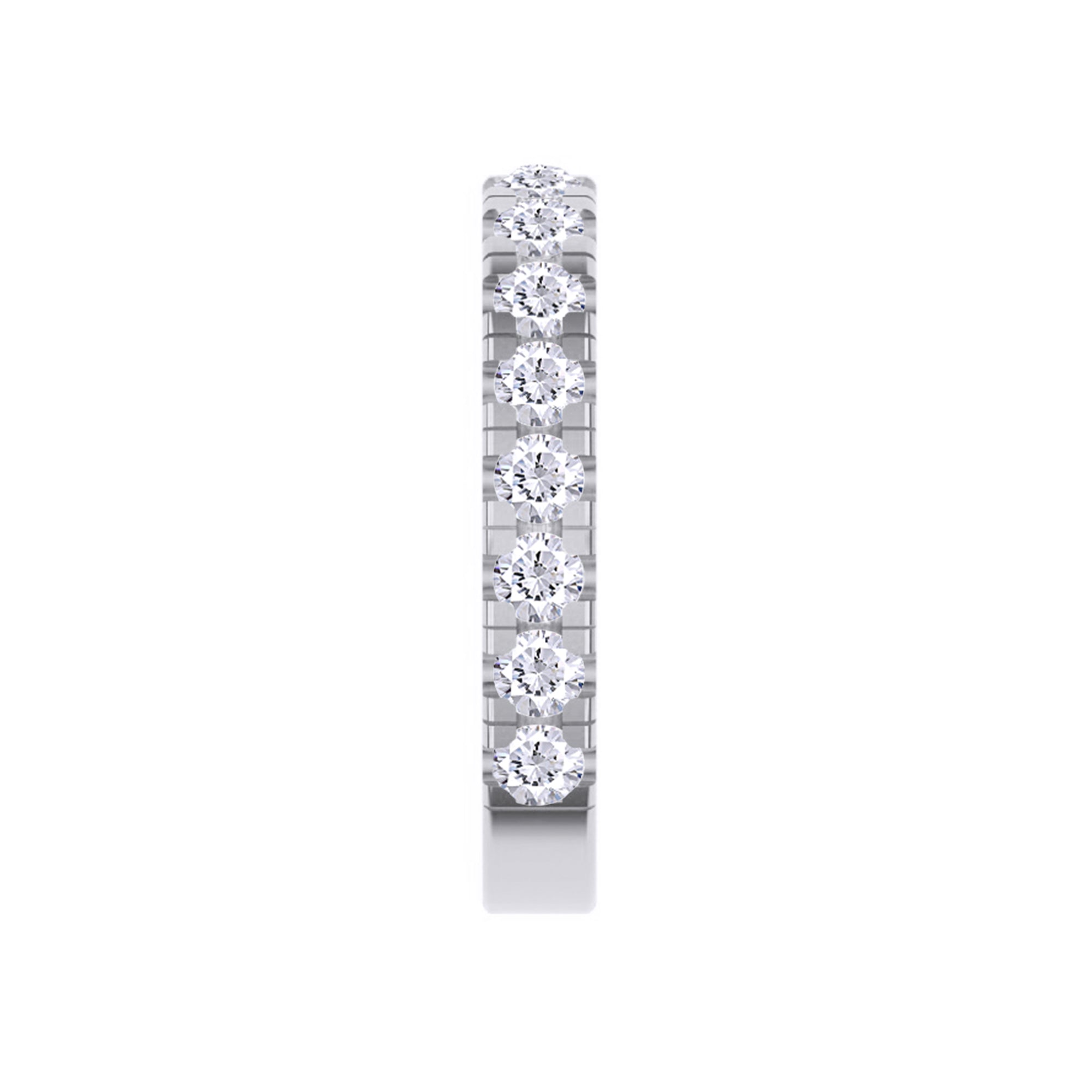Lab Created Moissanite Single Piece Cuff Earrings