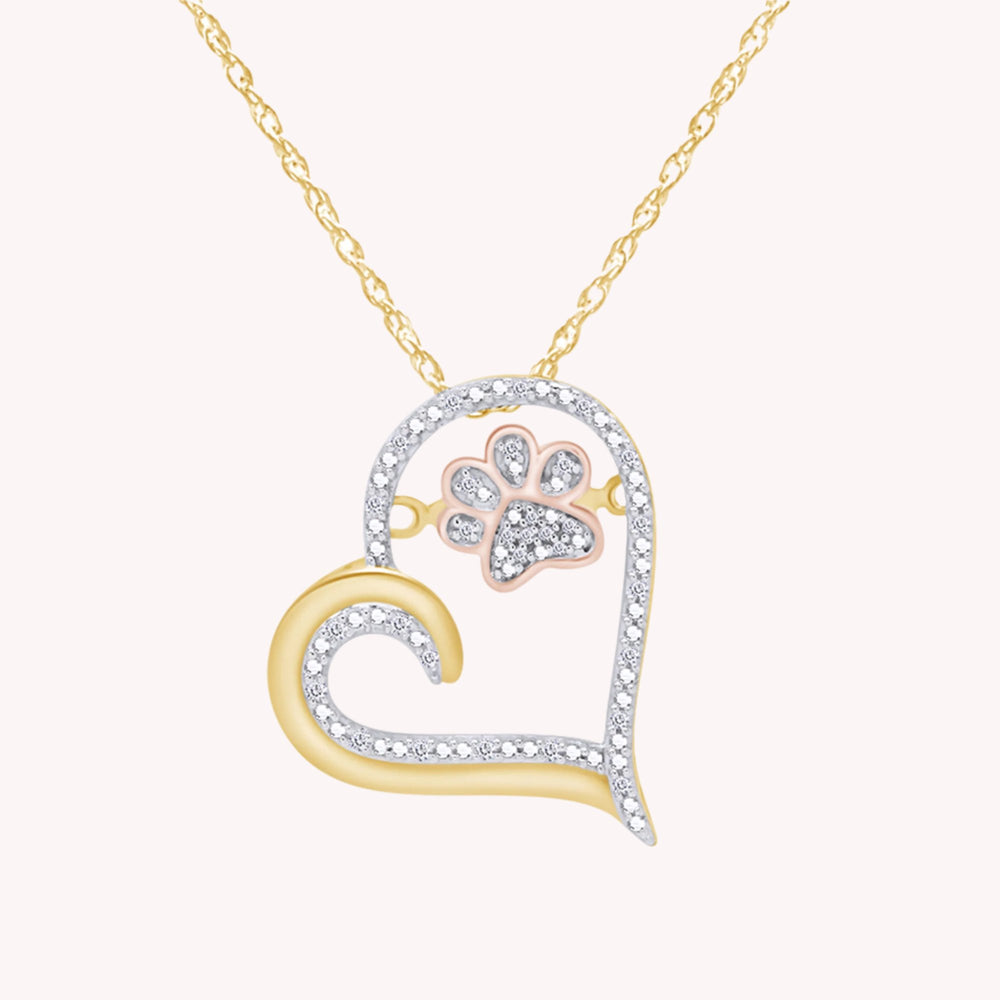 Paw Diamond Necklace