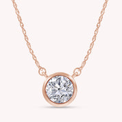 Solitaire 1.00 Carat Lab-Grown Diamond Pendant Necklace