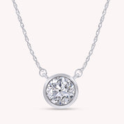 Solitaire 1.00 Carat Lab-Grown Diamond Pendant Necklace