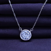Solitaire 1.00 Carat Lab-Grown Diamond Pendant Necklace