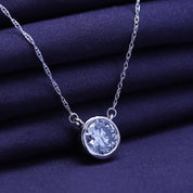 Solitaire 1.00 Carat Lab-Grown Diamond Pendant Necklace