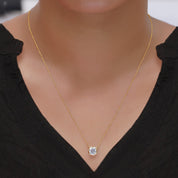 Solitaire 1.00 Carat Lab-Grown Diamond Pendant Necklace