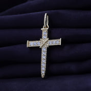 Black & White Natural Diamond Jesus Christ Reversable Pendant