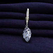 Marquise Shape 4.00 Carat Lab Created Moissanite Solitaire Charm Two Tone Pendant