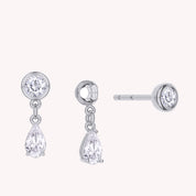 Lab Grown Diamond Stud Drop Earrings
