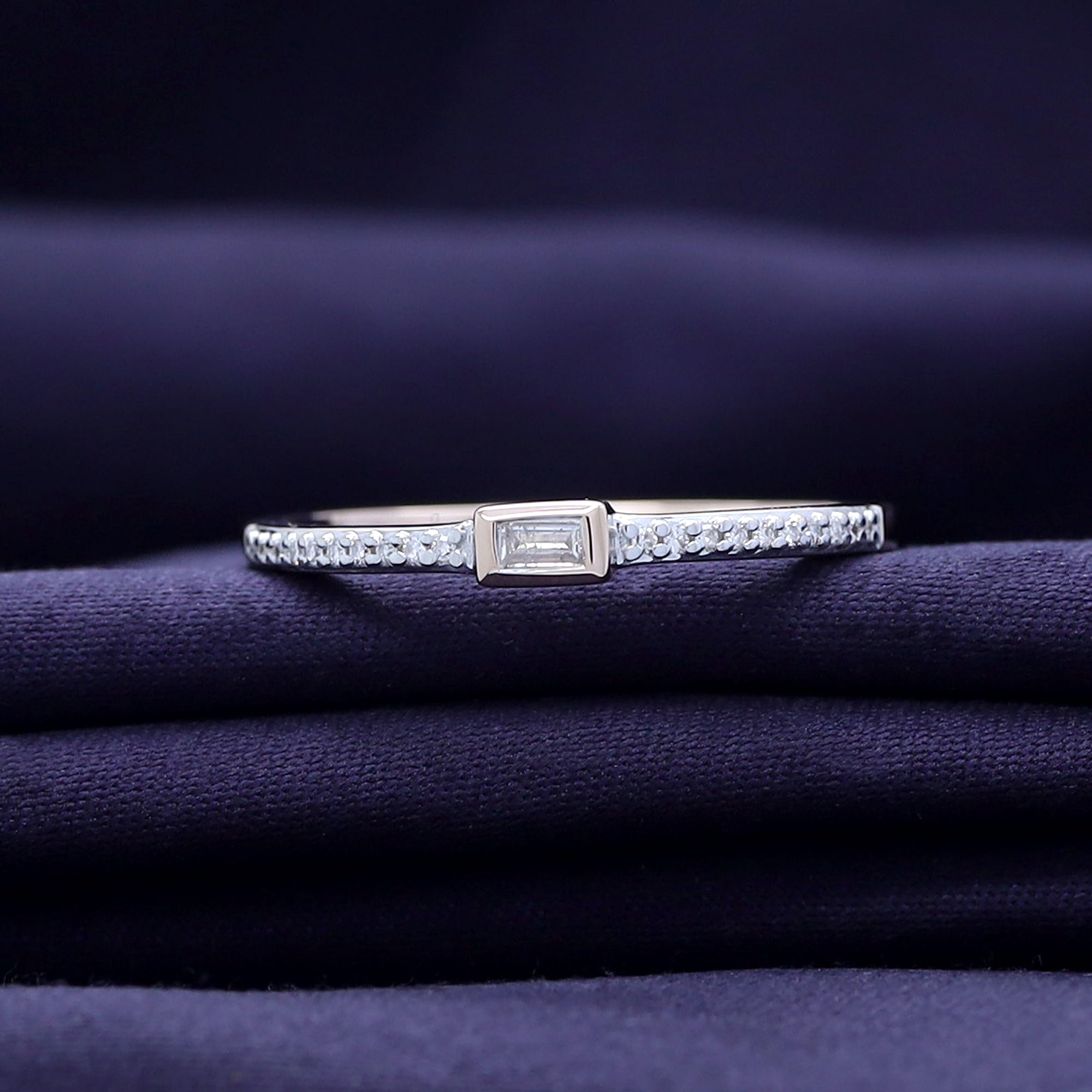 Natural Diamond Engagement Wedding Band Ring