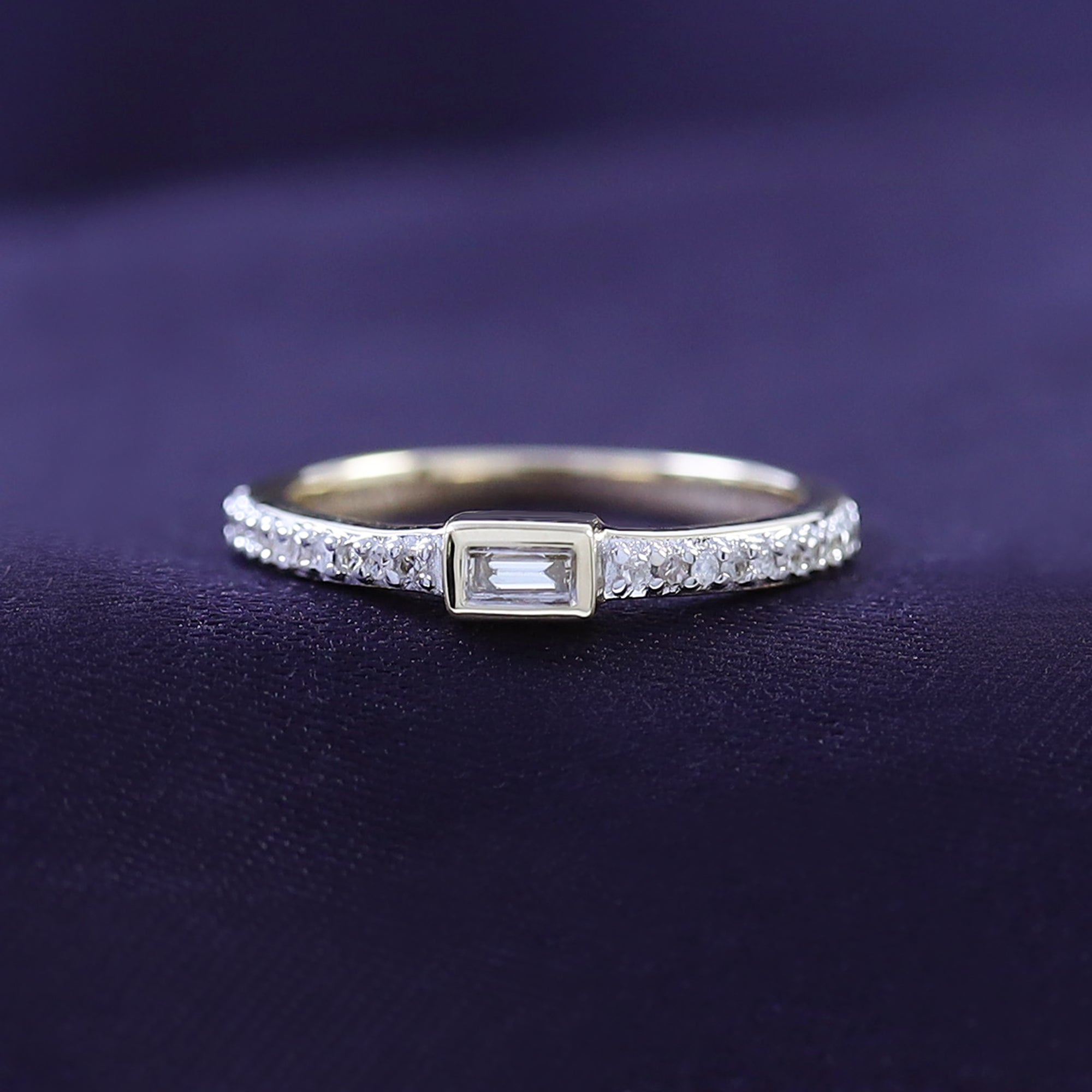 Natural Diamond Engagement Wedding Band Ring