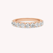 Romy Round Diamond Cut Anniversary Ring