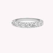 Romy Round Diamond Cut Anniversary Ring