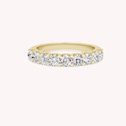 Romy Round Diamond Cut Anniversary Ring