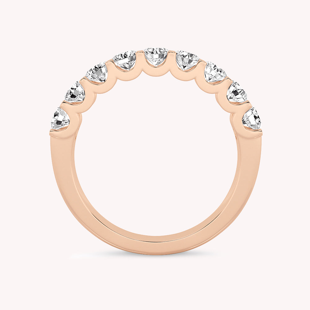 Romy Round Diamond Cut Anniversary Ring