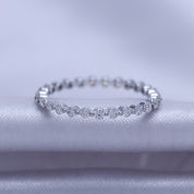 Full Eternity Ring In Lab Created Moissanite