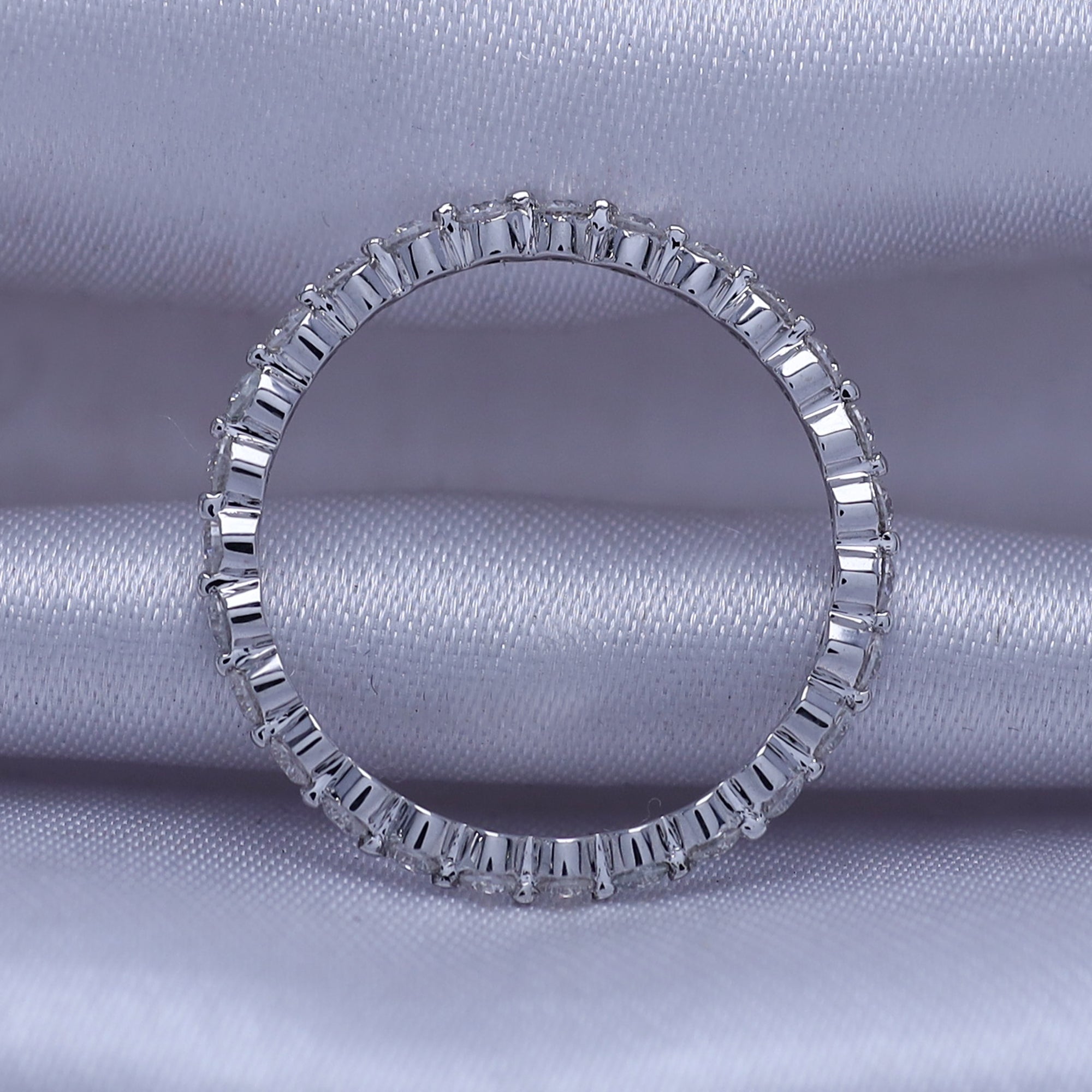 Full Eternity Ring In Lab Created Moissanite