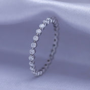 Full Eternity Ring In Lab Created Moissanite