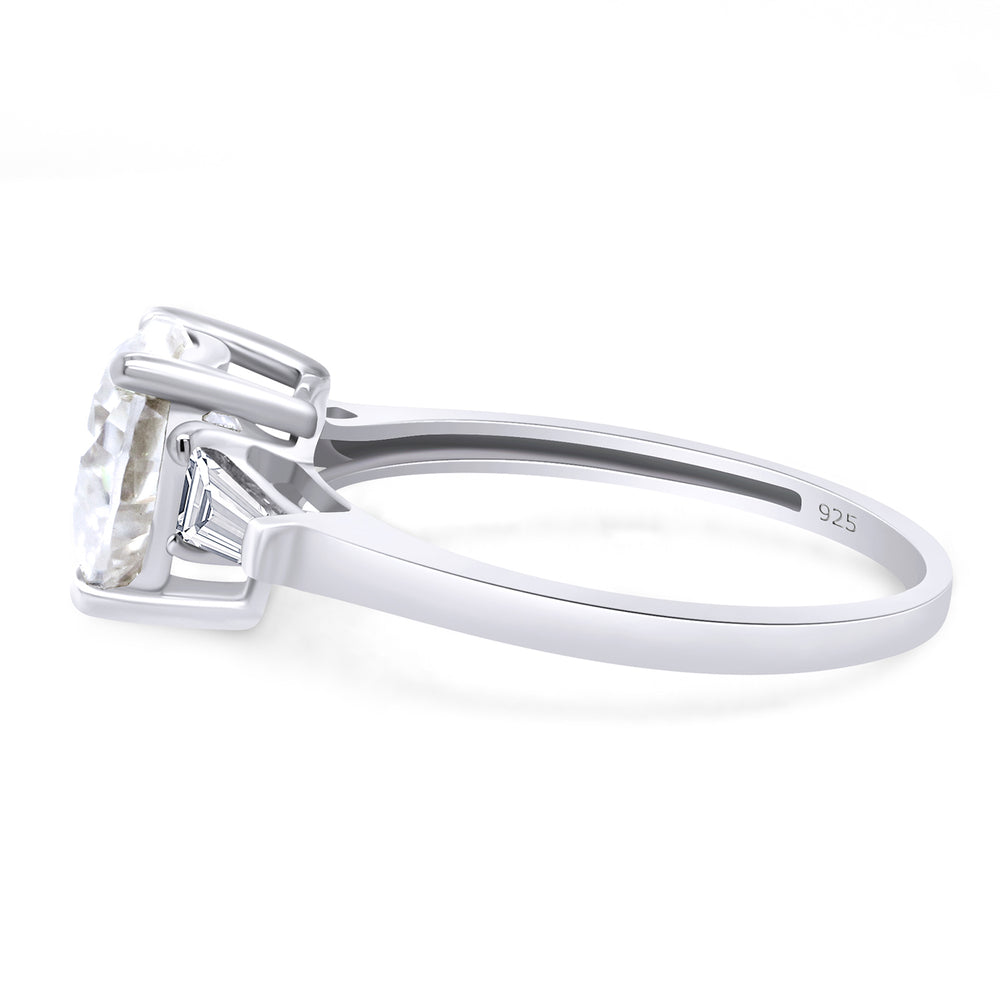 
                      
                        2 Carat Heart & Tapered Baguette Cut Lab Created Moissanite Diamond Promise Ring In 925 Sterling Silver
                      
                    