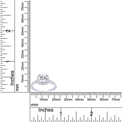 
                      
                        6MM Cathedral Set Cushion Cut Lab Created Moissanite Diamond Halo Engagement Ring in 10K Or 14K Solid Gold (1.25 Cttw)
                      
                    