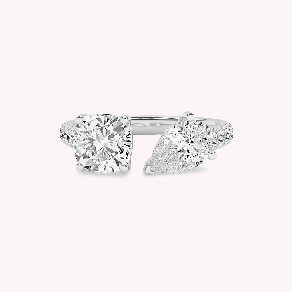 Mila Two Stone Toi-Et-Moi Lab Grown Diamond Ring