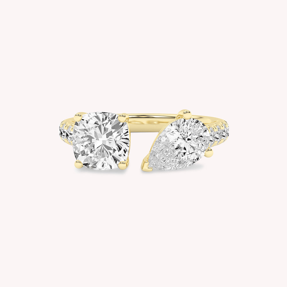 Mila Two Stone Toi-Et-Moi Lab Grown Diamond Ring