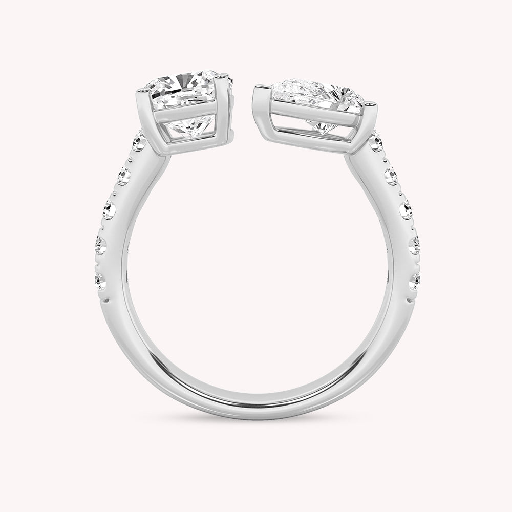 Mila Two Stone Toi-Et-Moi Lab Grown Diamond Ring