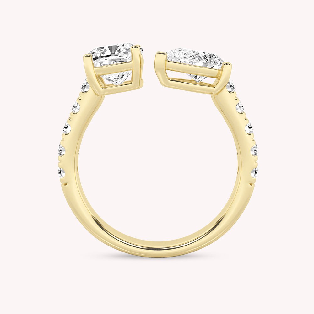 Mila Two Stone Toi-Et-Moi Lab Grown Diamond Ring