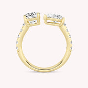 Mila Two Stone Toi-Et-Moi Lab Grown Diamond Ring