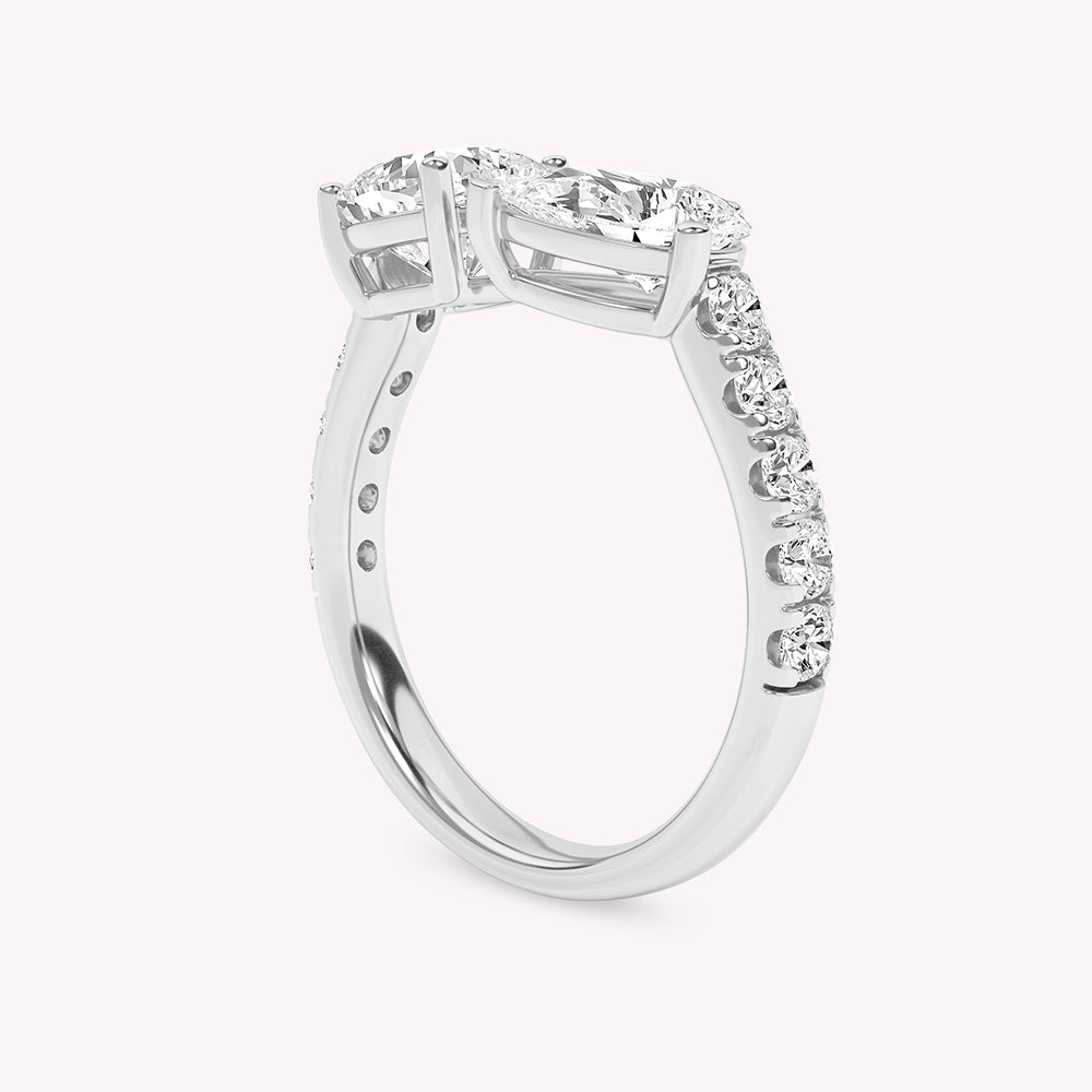 Mila Two Stone Toi-Et-Moi Lab Grown Diamond Ring