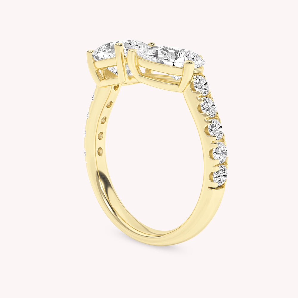 Mila Two Stone Toi-Et-Moi Lab Grown Diamond Ring