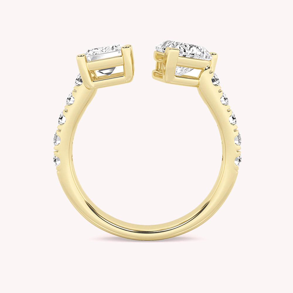 Nova Heart Toi-Et-Moi Ring