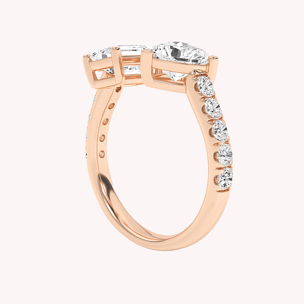 Nova Heart Toi-Et-Moi Ring