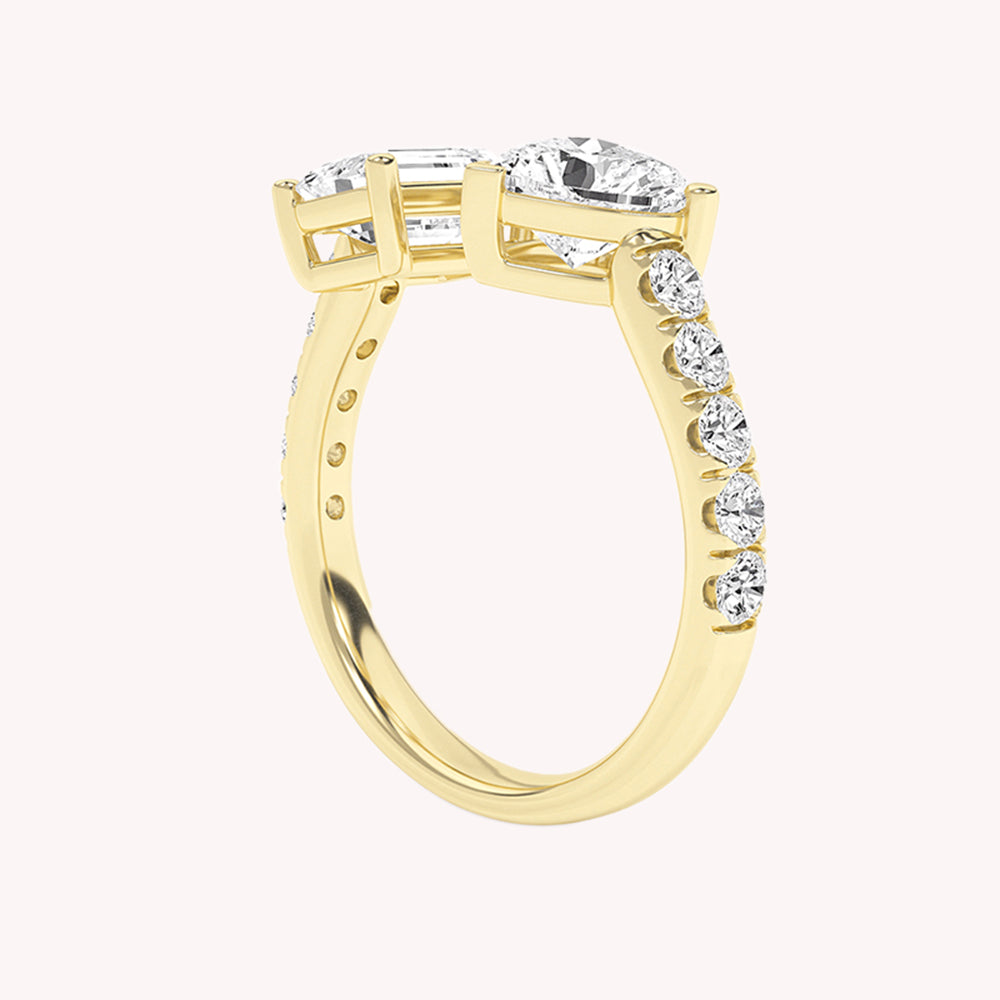 Nova Heart Toi-Et-Moi Ring