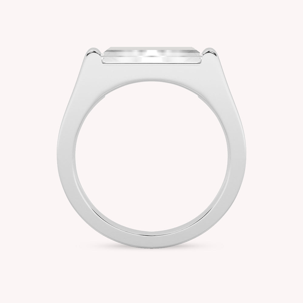 Snow Sleek Stackable Statement Ring