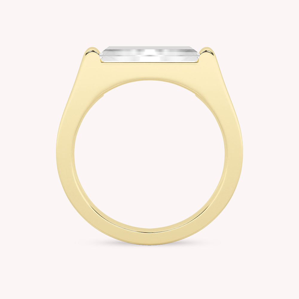 Snow Sleek Stackable Statement Ring