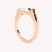 Snow Sleek Stackable Statement Ring