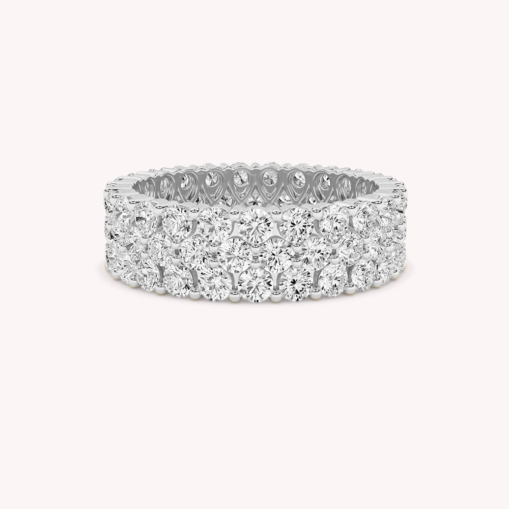 Tess Stunning Three Row Eternity Ring