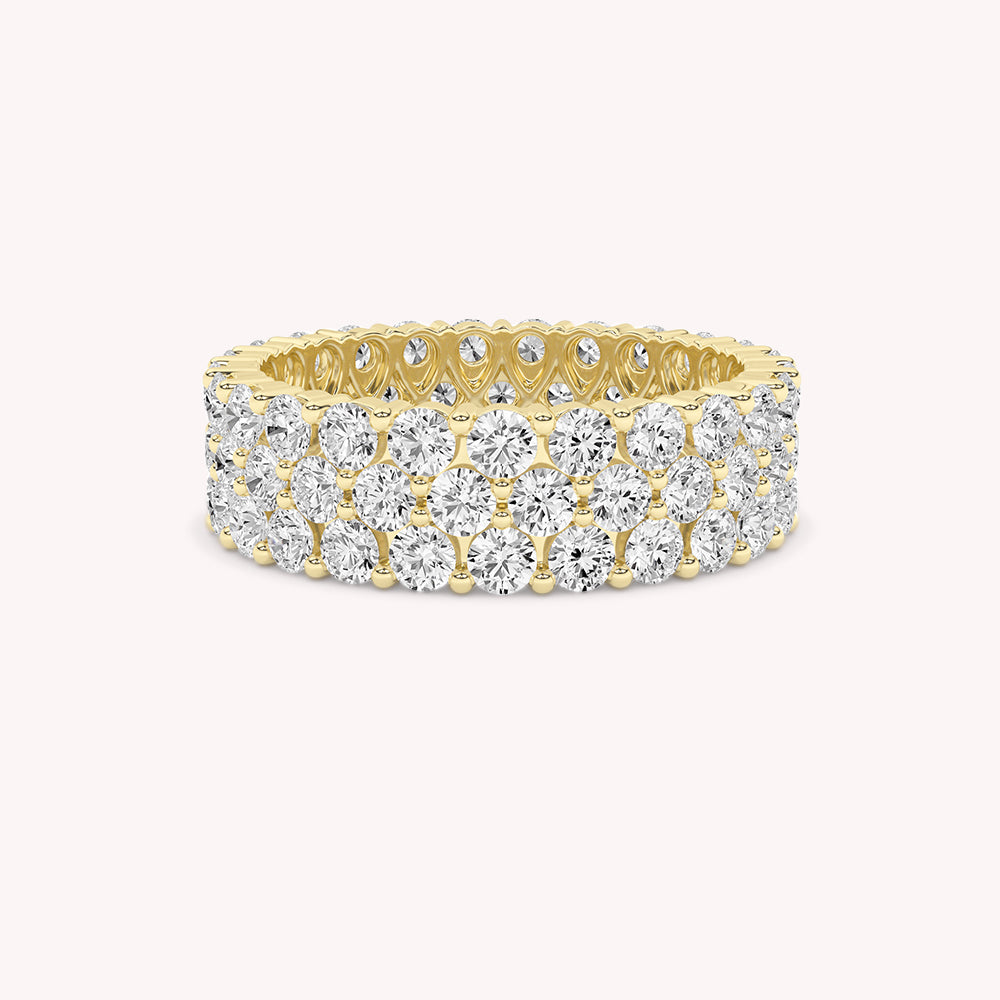 Tess Stunning Three Row Eternity Ring