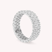 Tess Stunning Three Row Eternity Ring